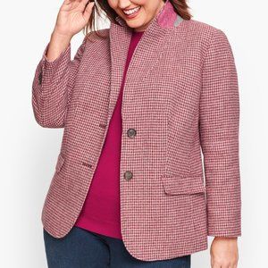 Talbots 16 petite rise Houndstooth Blazer